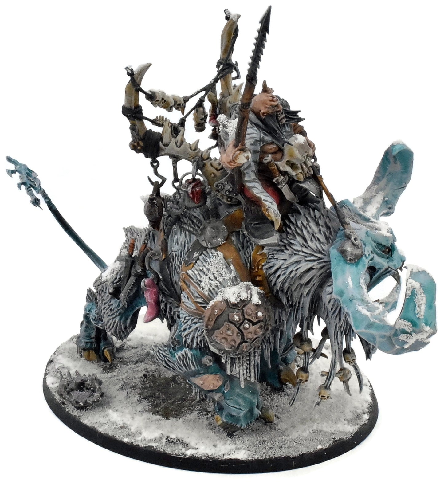 OGOR MAWTRIBES Frostlord On Stonehorn #1 PRO PAINTED Warhammer Sigmar 7001