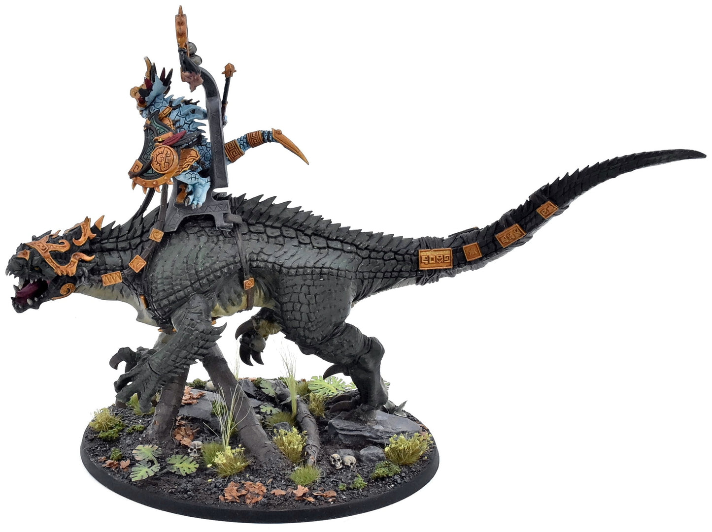 SERAPHON Saurus Oldblood On Carnosaur #3 PRO PAINTED Converted 7025