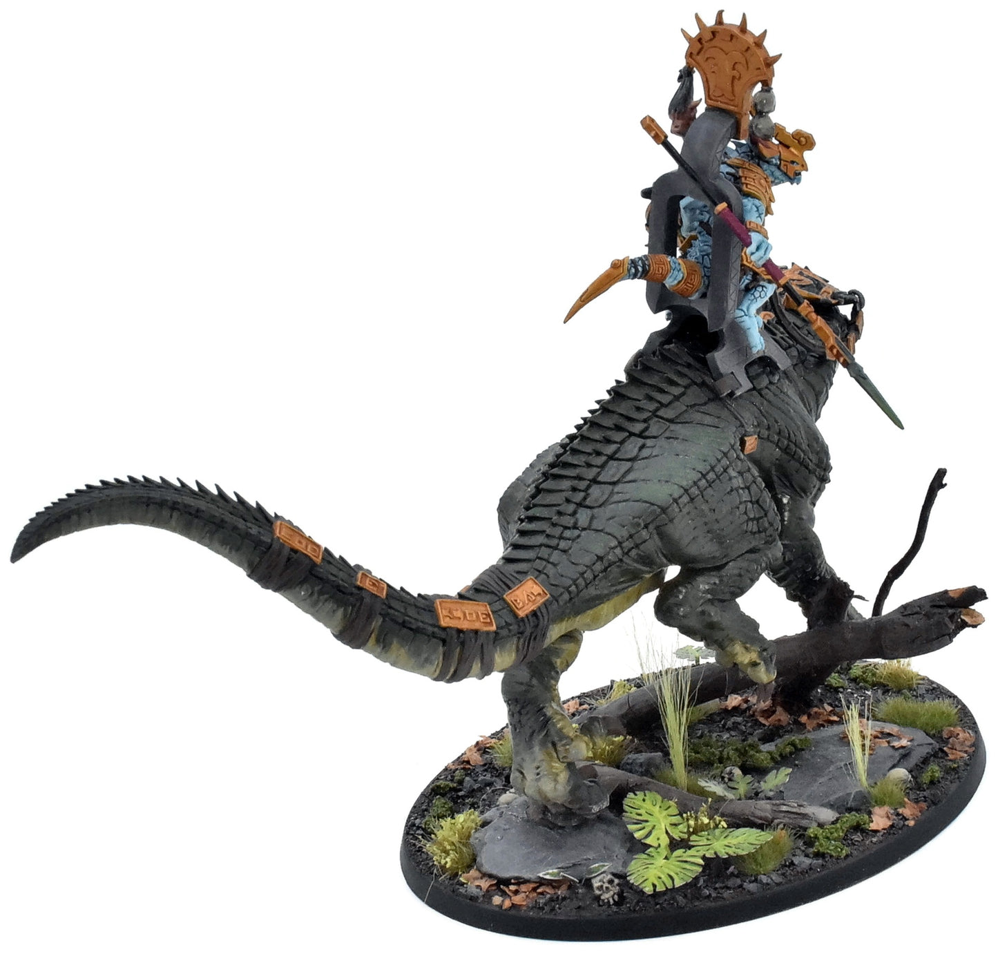 SERAPHON Saurus Oldblood On Carnosaur #3 PRO PAINTED Converted 7025