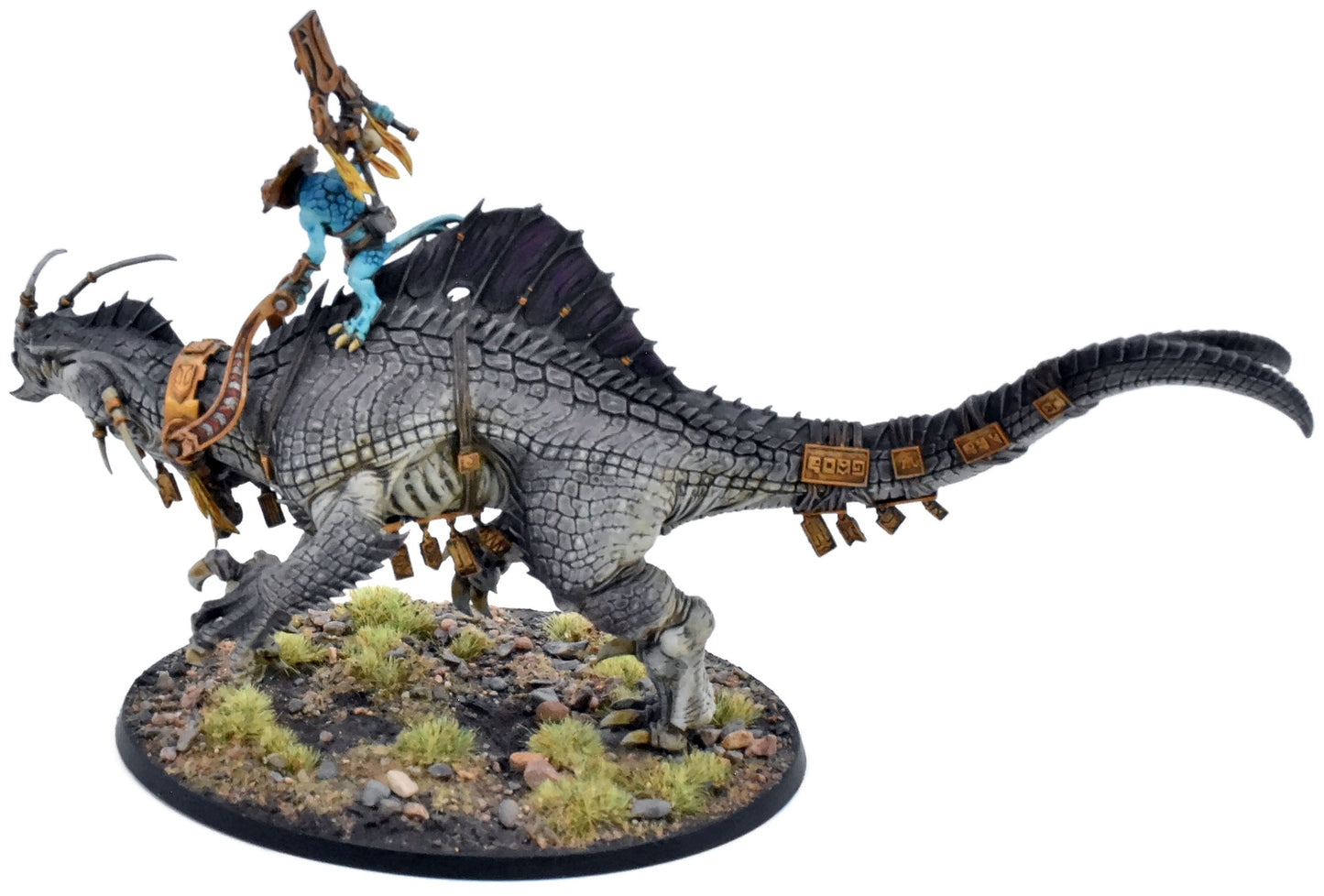 SERAPHON Skink Oracle On Troglodon #1 PRO PAINTED Sigmar 7032