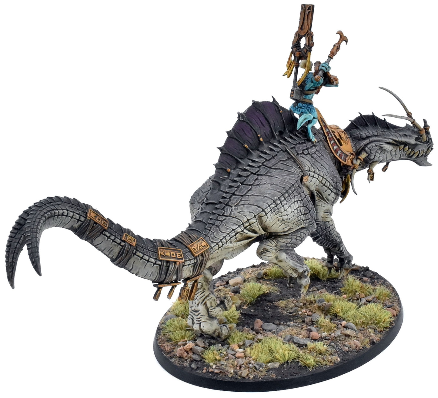 SERAPHON Skink Oracle On Troglodon #1 PRO PAINTED Sigmar 7032
