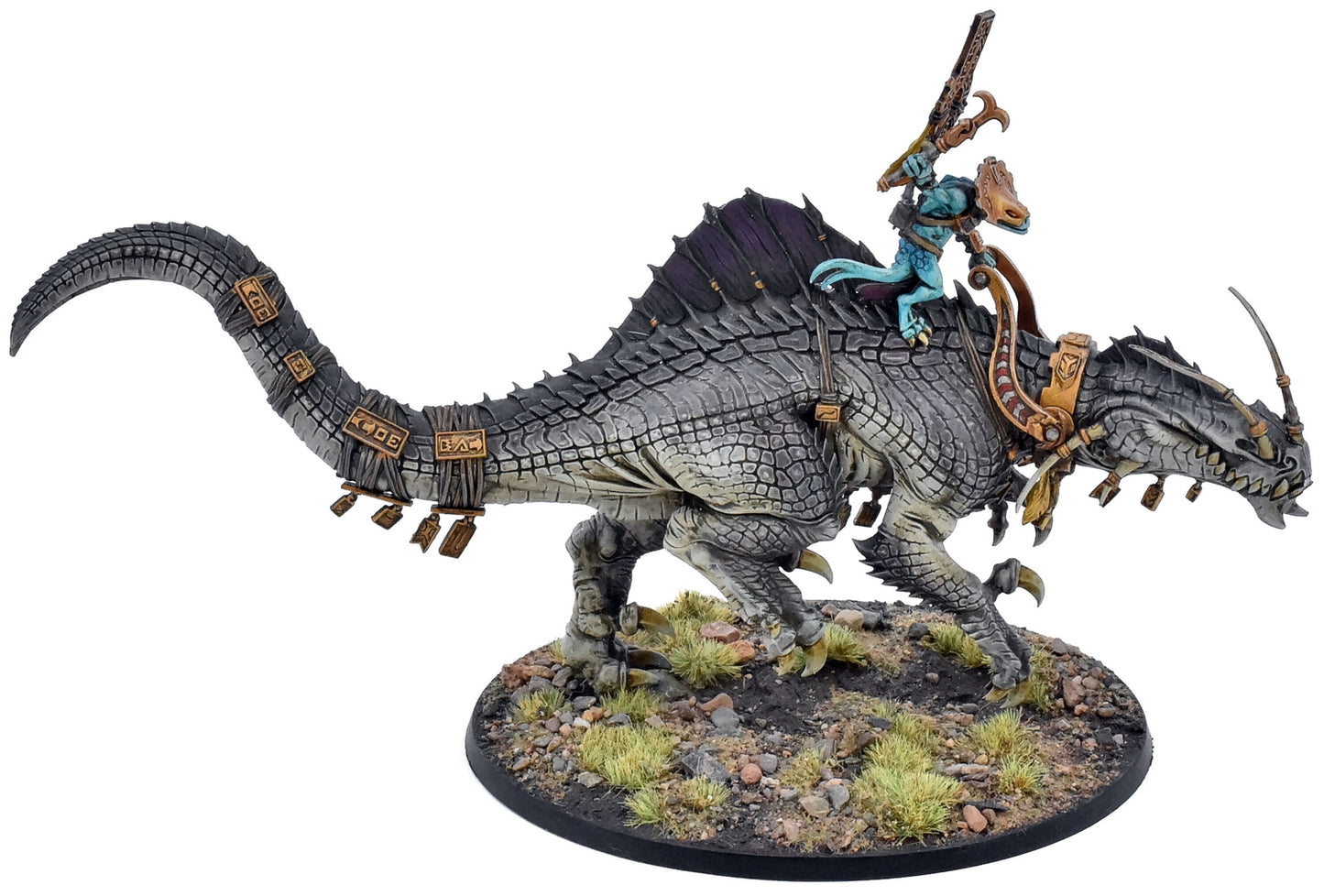 SERAPHON Skink Oracle On Troglodon #1 PRO PAINTED Sigmar 7032