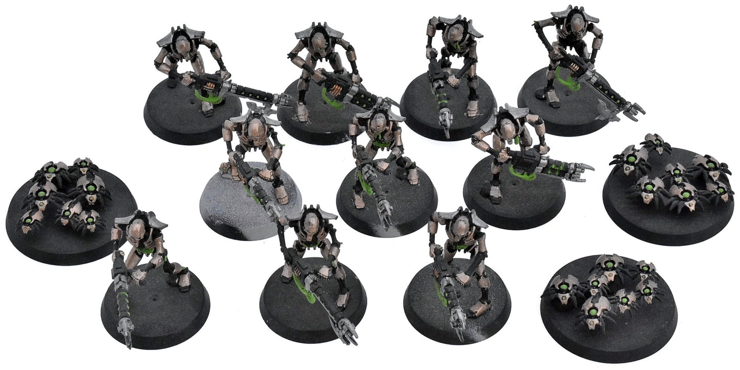 NECRONS 10 Necron Warriors +3 Scarabs #1 Warhammer 40K 8058