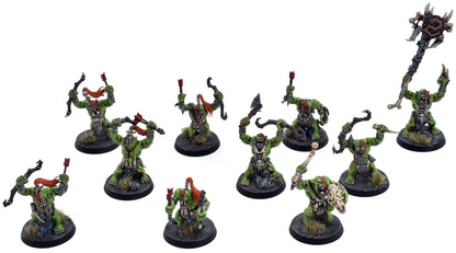 ORRUK WARCLANS 10 Savage Orruks #2 PRO PAINTED Warhammer Sigmar 7216