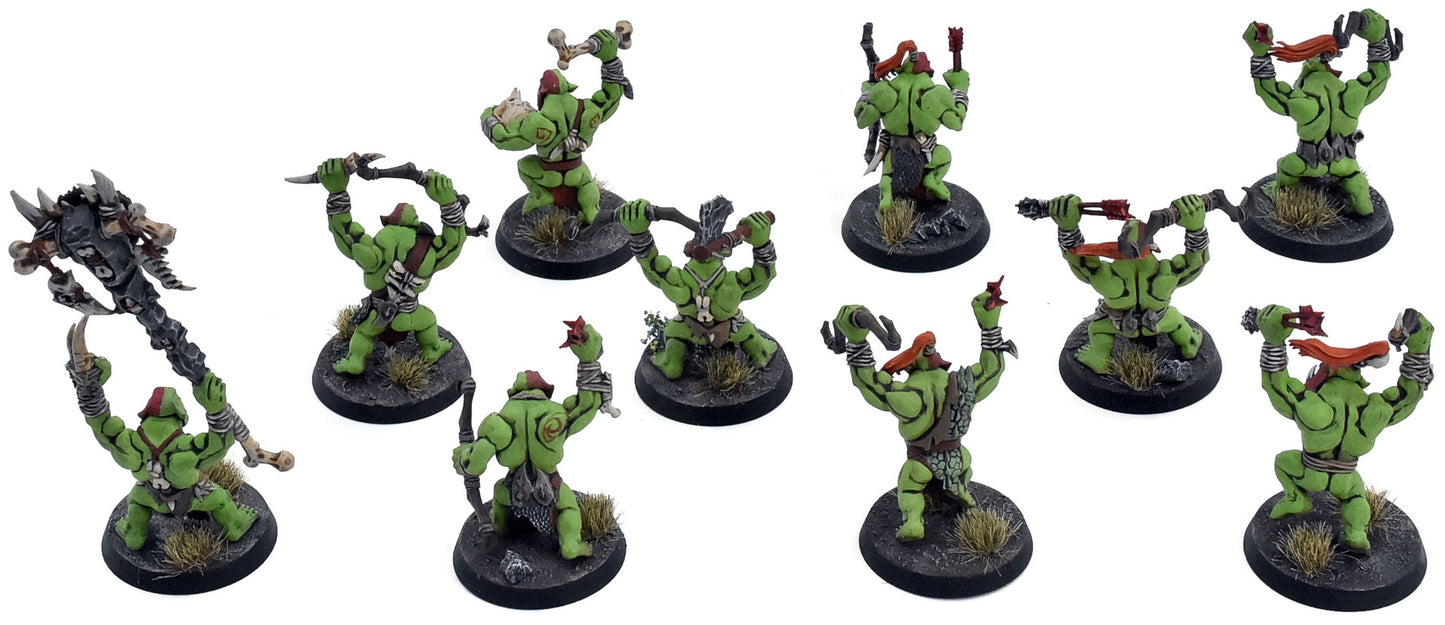 ORRUK WARCLANS 10 Savage Orruks #2 PRO PAINTED Warhammer Sigmar 7216