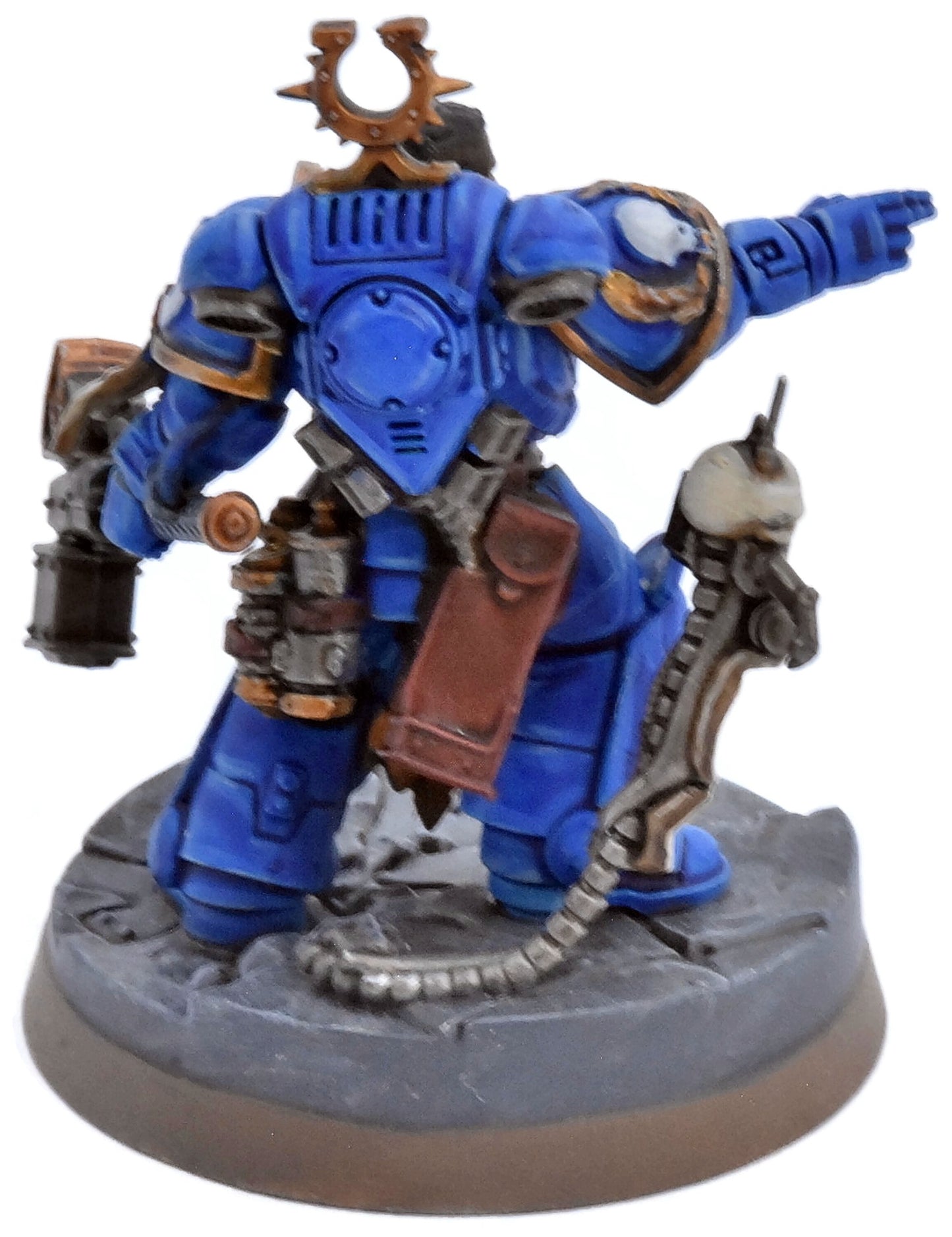SPACE MARINES Ultramarines Ferren Areios #1 PRO PAINTED Warhammer 40K 1969