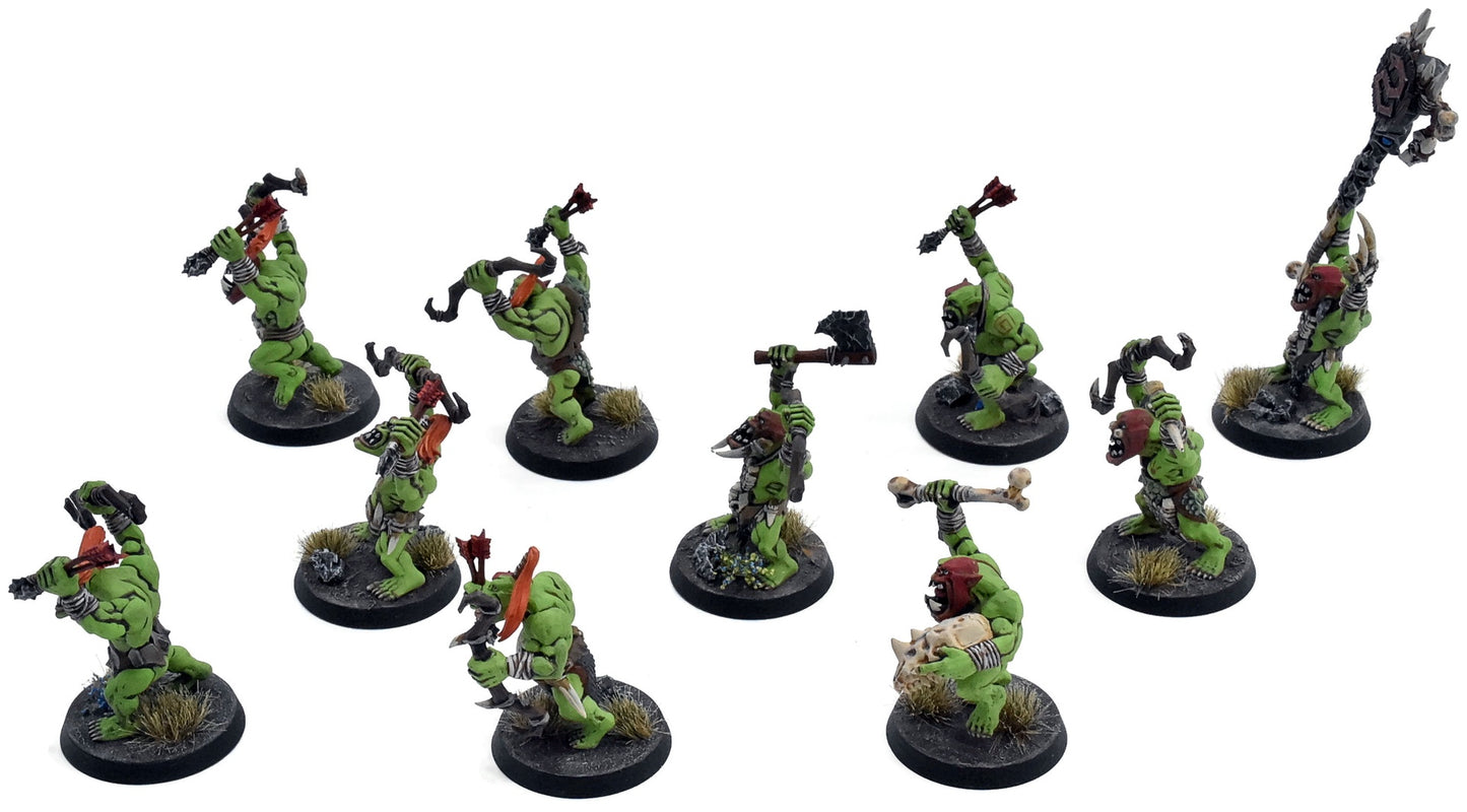 ORRUK WARCLANS 10 Savage Orruks #2 PRO PAINTED Warhammer Sigmar 7216