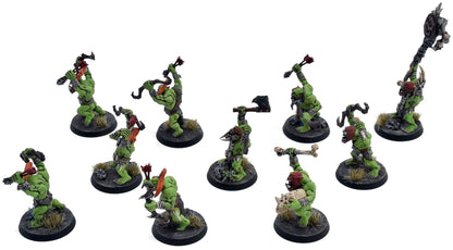 ORRUK WARCLANS 10 Savage Orruks #2 PRO PAINTED Warhammer Sigmar 7216