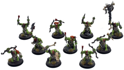 ORRUK WARCLANS 10 Savage Orruks #3 PRO PAINTED Warhammer Sigmar 7223
