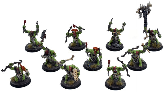 ORRUK WARCLANS 10 Savage Orruks #3 PRO PAINTED Warhammer Sigmar 7223