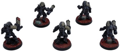 T'AU EMPIRE 5 Xv25 Stealth Battlesuits #1 PRO PAINTED Warhammer 40K 1983