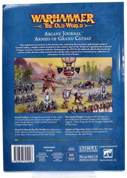 Warhammer FANTASY Arcane Journal Armies Of Grand Cathay (English) #1 2089