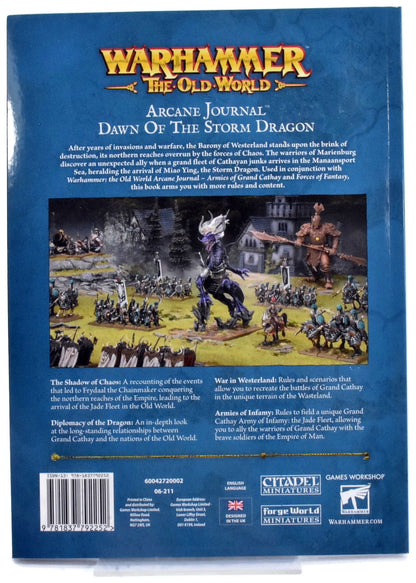 Warhammer FANTASY Arcane Journal Dawn Of The Storm Dragon #1 2119