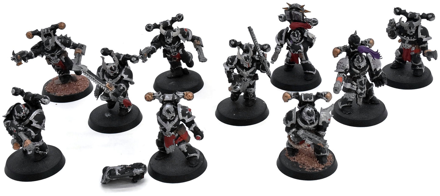 CHAOS SPACE MARINES 10 Legionaries #2 Warhammer 40K 8393