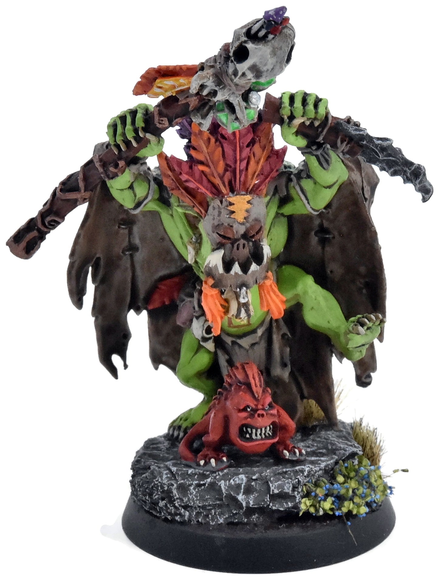 ORRUK WARCLANS Wurrgog Prophet #1 PRO PAINTED Warhammer Sigmar Oop 7384