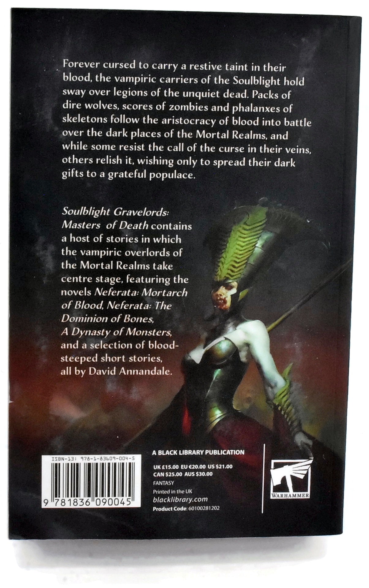 BLACK LIBRARY Soulblight Gravelords Masters Of Death #1 Sigmar 2195