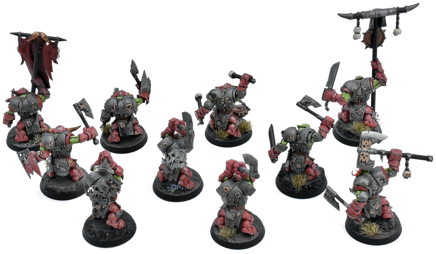 ORRUK WARCLANS 10 Ardboyz #1 PRO PAINTED Warhammer Sigmar 7414