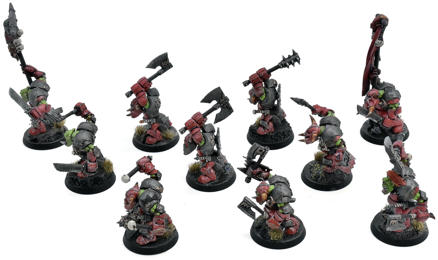 ORRUK WARCLANS 10 Ardboyz #1 PRO PAINTED Warhammer Sigmar 7414