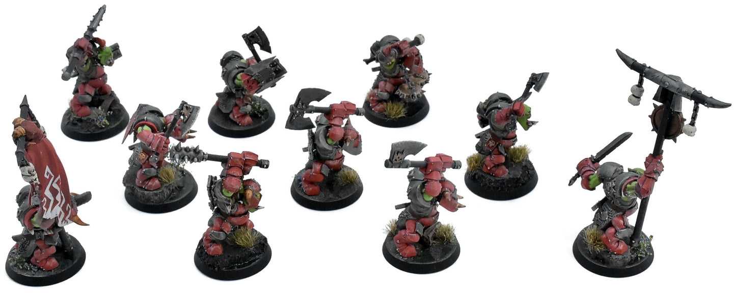 ORRUK WARCLANS 10 Ardboyz #1 PRO PAINTED Warhammer Sigmar 7414