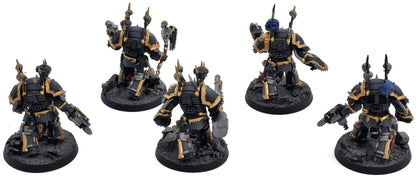 CHAOS SPACE MARINES 5 Chaos Terminators Squad #2 WELL PAINTED 40K 7438