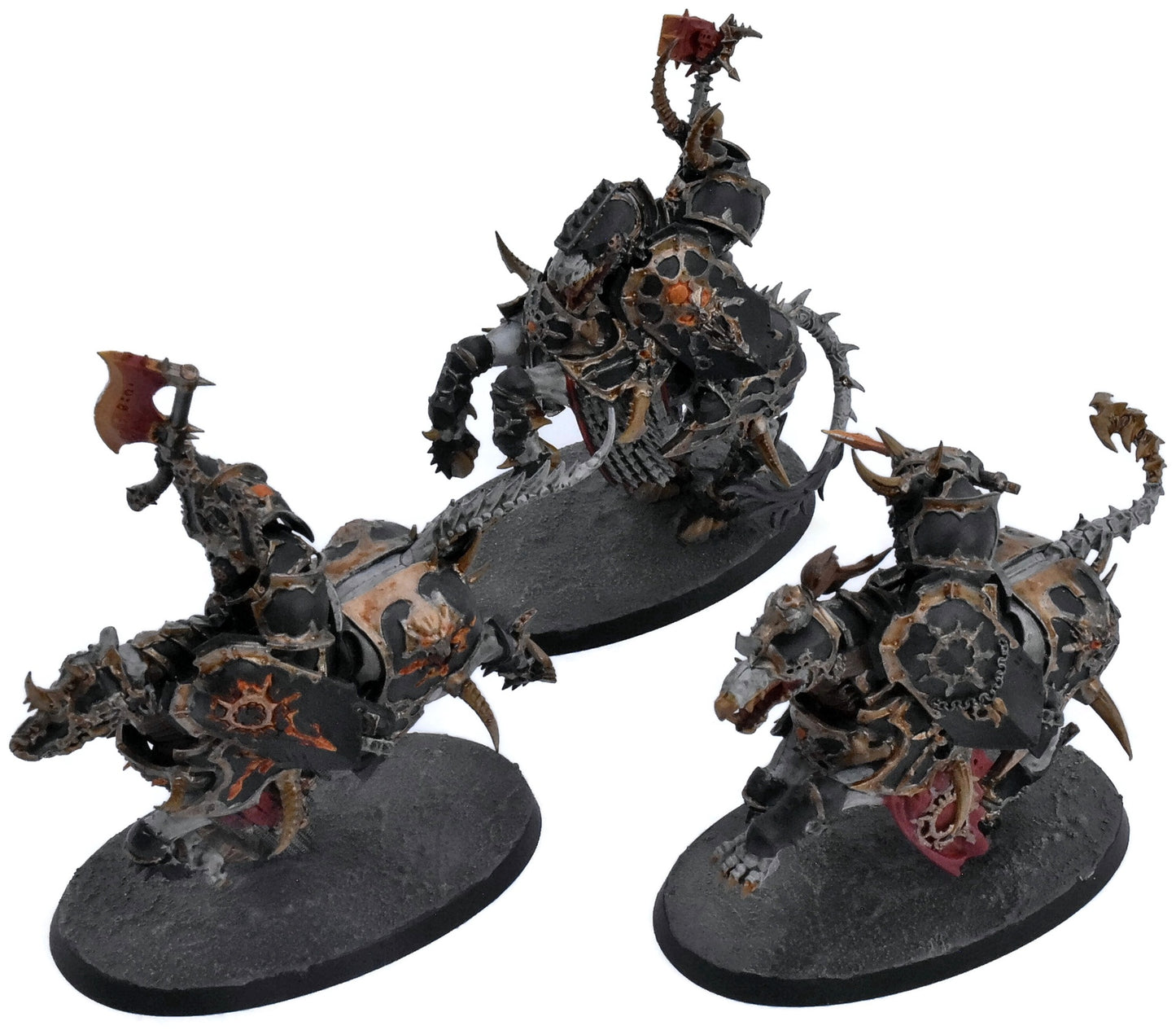 SLAVES TO DARKNESS 3 Varanguard Knights #1 2249 WELL PAINTED