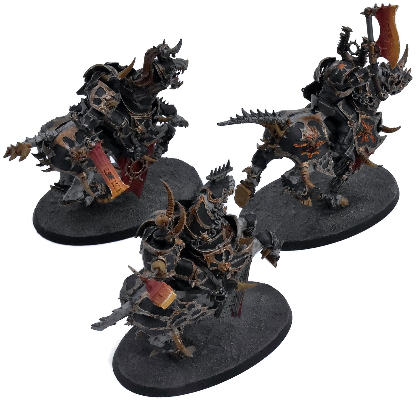 SLAVES TO DARKNESS 3 Varanguard Knights #1 2249 WELL PAINTED