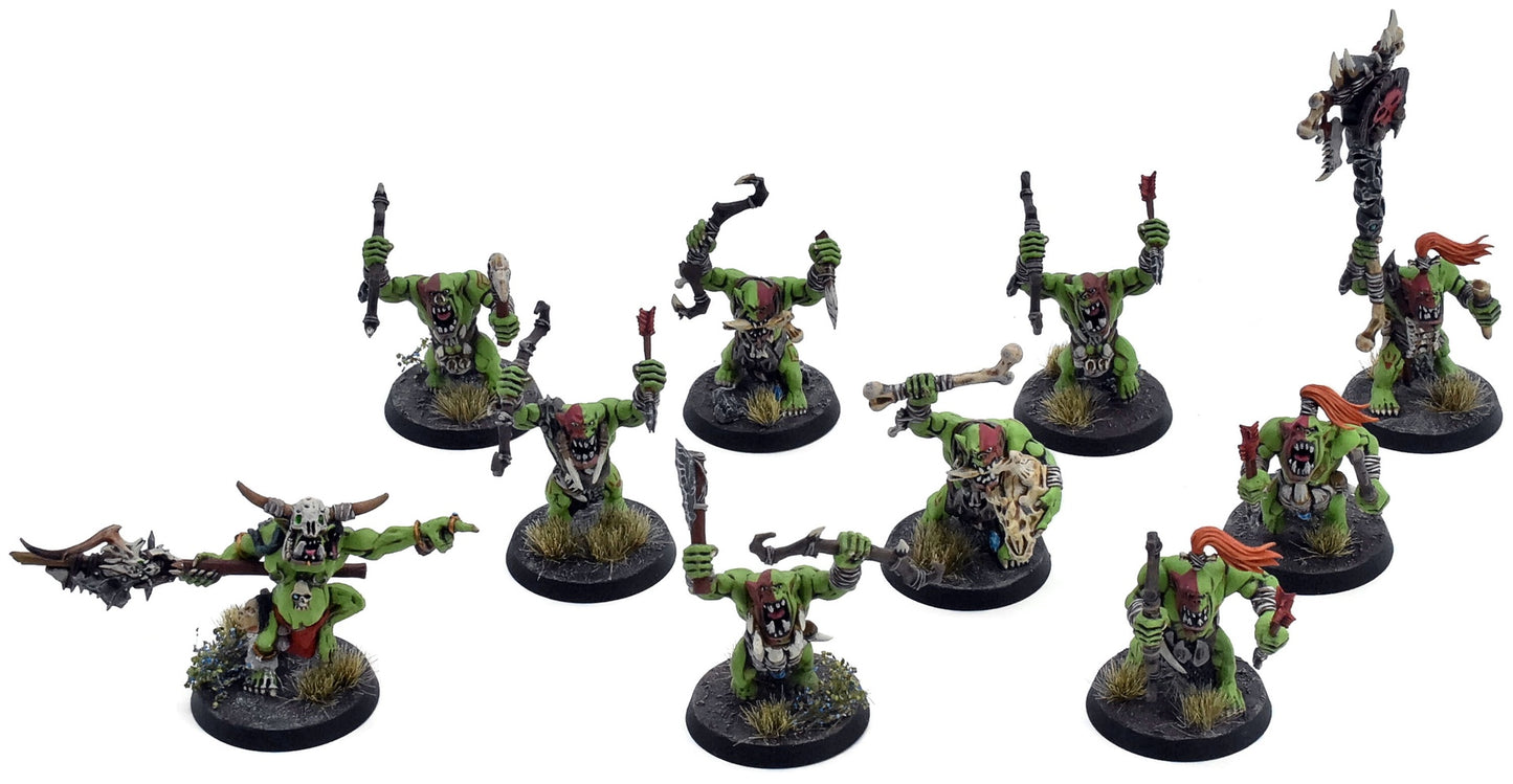 ORRUK WARCLANS 10 Savage Orruks #1 PRO PAINTED Warhammer Sigmar 7476