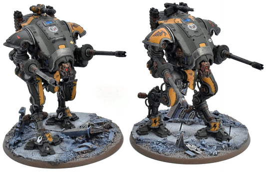 IMPERIAL KNIGHTS 2 Knight Armigers #10 WELL PAINTED Warhammer 40K Helverins 7629