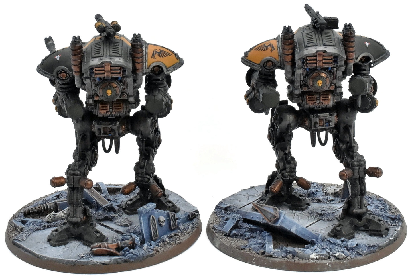 IMPERIAL KNIGHTS 2 Knight Armigers #10 WELL PAINTED Warhammer 40K Helverins 7629