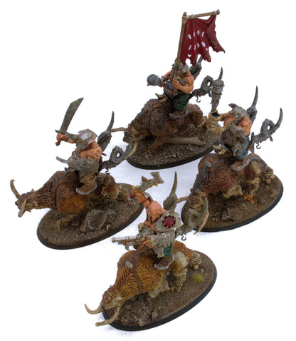 OGOR MAWTRIBES 4 Mournfang Pack #1 WELL PAINTED Warhammer Sigmar 8966