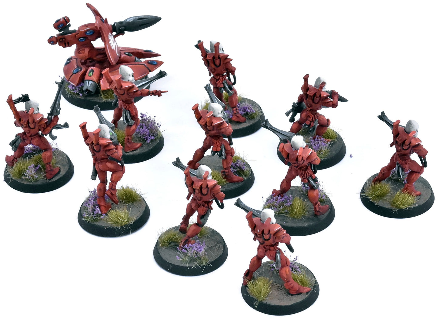 AELDARI 10 Guardians + Turret #1 PRO PAINTED Warhammer 40K 3185