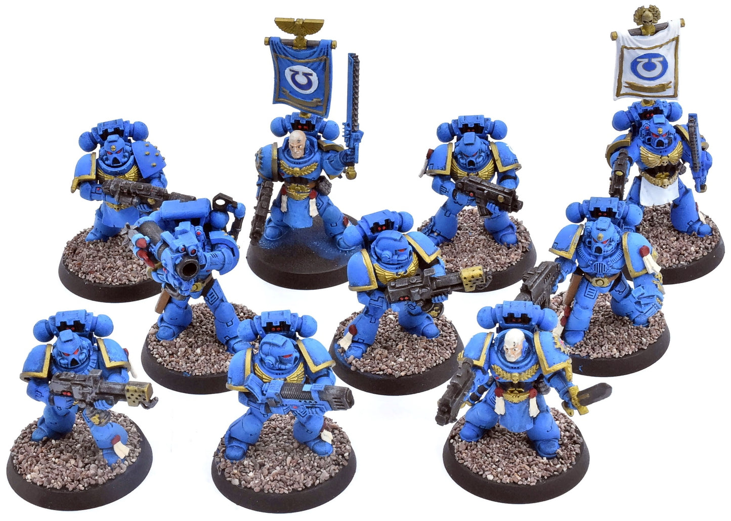 SPACE MARINES 10 Mixed Tactical Squad #2 Warhammer 40K 3246