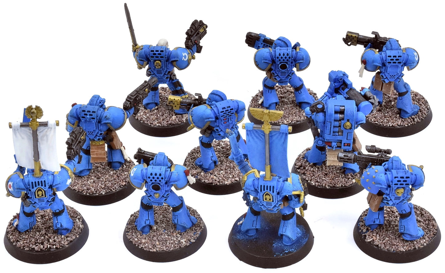 SPACE MARINES 10 Mixed Tactical Squad #2 Warhammer 40K 3246