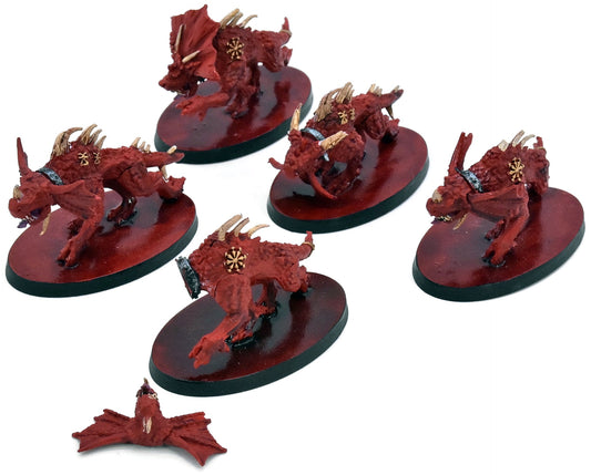 CHAOS DAEMONS 5 Flesh Hounds #1 Warhammer 40K 8558