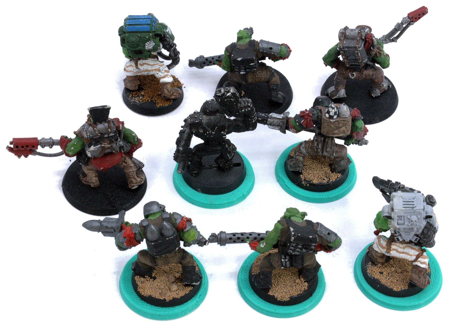 ORKS 9 Boyz #1 METAL Warhammer 40K 9840