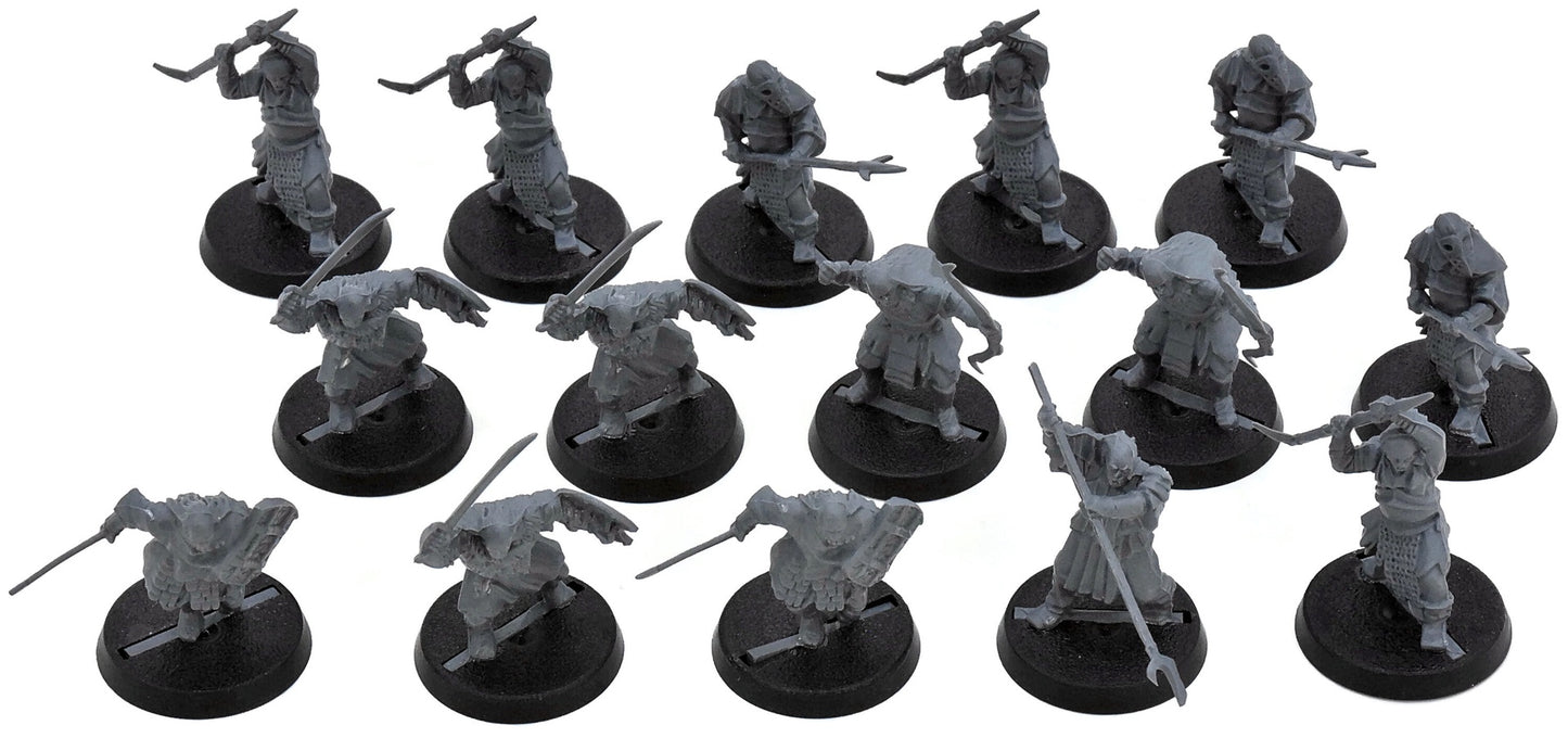 LOTR 15 Mordor Orcs #1 Middle Earth Strategy Battle Game 8817