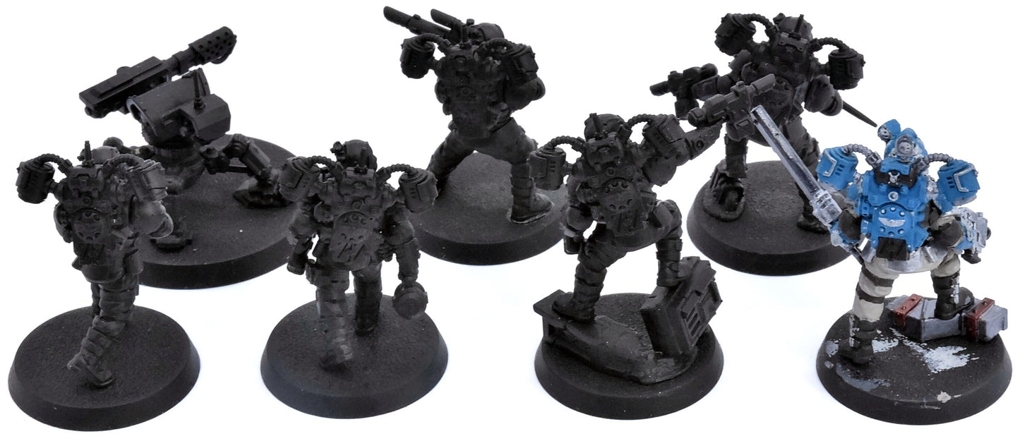 ASTRA MILITARUM 6 Tempestus Scions Aquillons + Turret #1 Warhammer 40K 3703