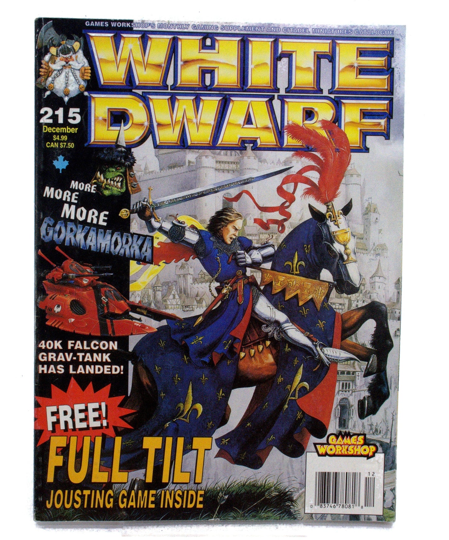 40K WARHAMMER White Dwarf 215 #1 DAMAGED Warhammer 40K Book 0006