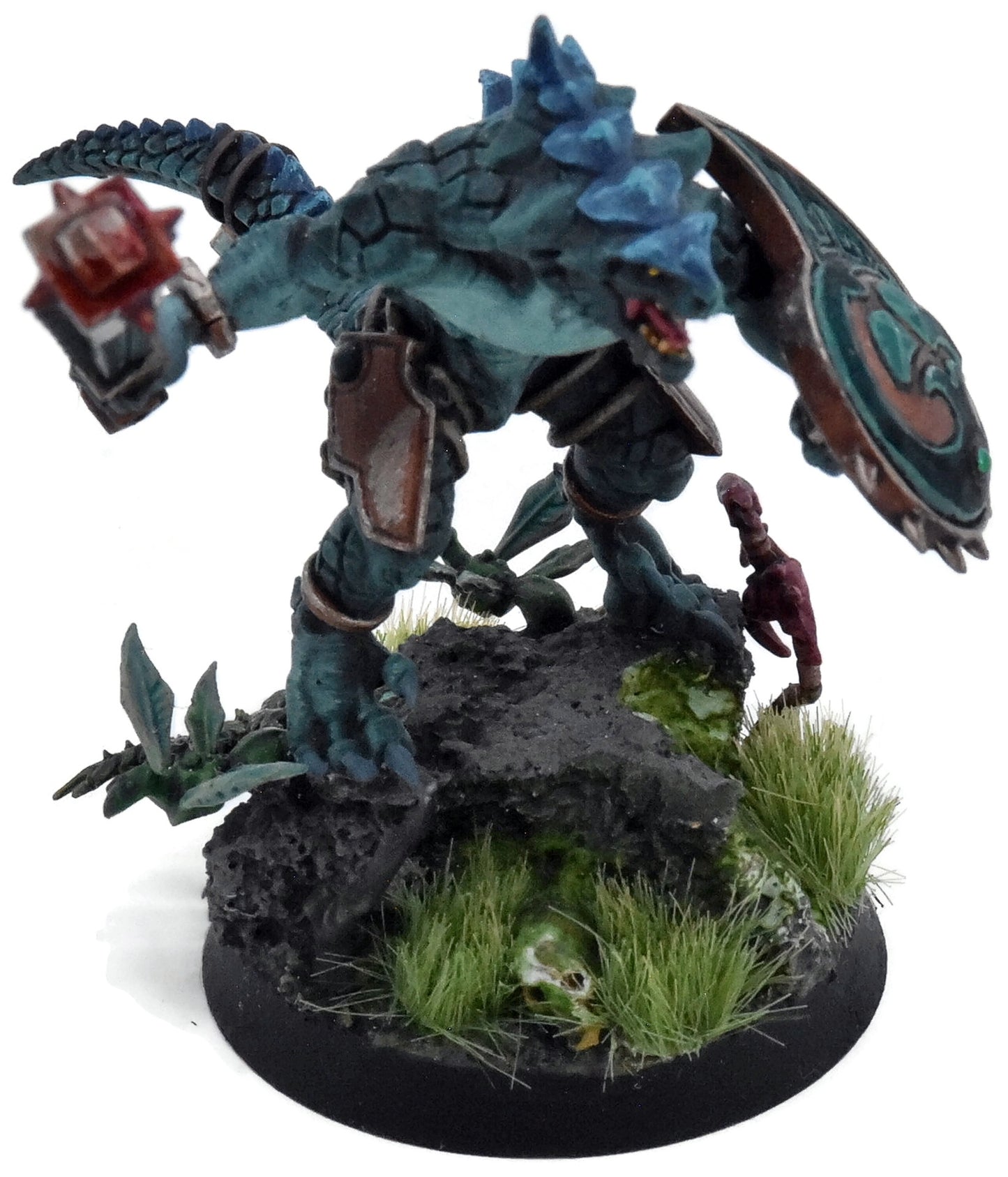 SERAPHON Saurus Oldblood #1 WELL PAINTED Warhammer Sigmar 8848