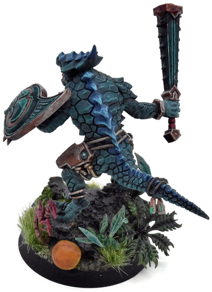 SERAPHON Saurus Oldblood #1 WELL PAINTED Warhammer Sigmar 8848