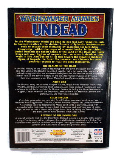 WARHAMMER FANTASY Armies Undead #1 DAMAGED codex Book 0037