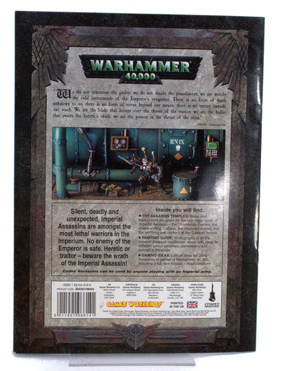40K BOOK Codex Assassins #1 OK CONDITION Book 40K codex 0075