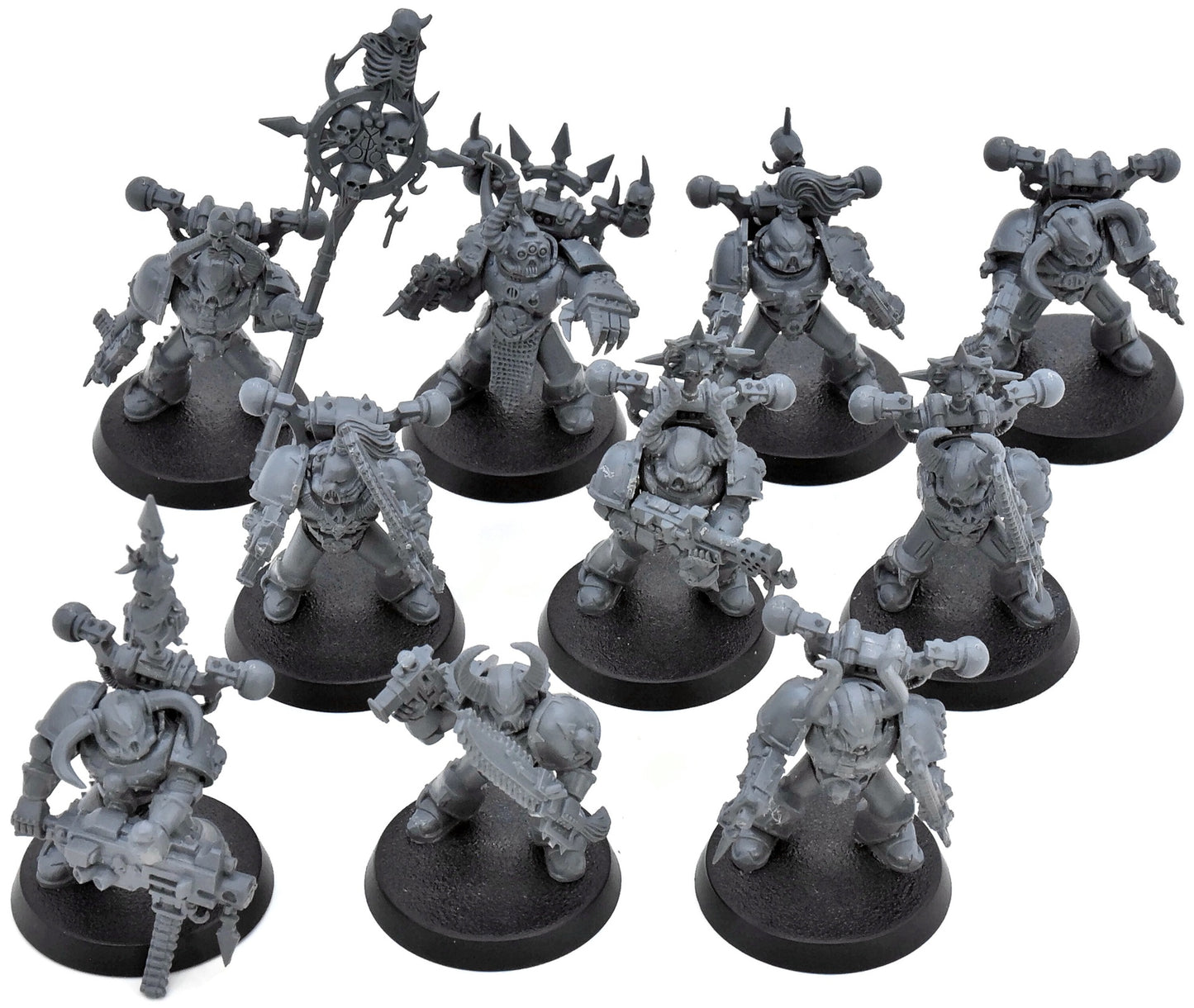 CHAOS SPACE MARINES 10 Chaos Space Marines #1 40K 8947 missing arm