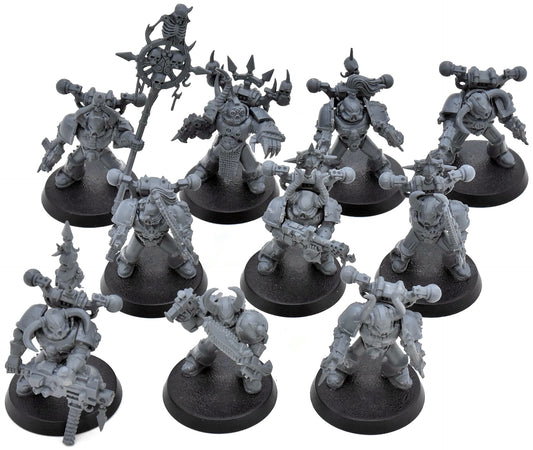CHAOS SPACE MARINES 10 Chaos Space Marines #1 40K 8947 missing arm