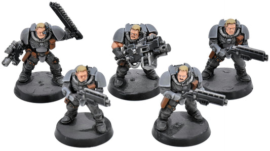 SPACE MARINES 5 Scouts #1 WELL PAINTED Warhammer 40K 8961