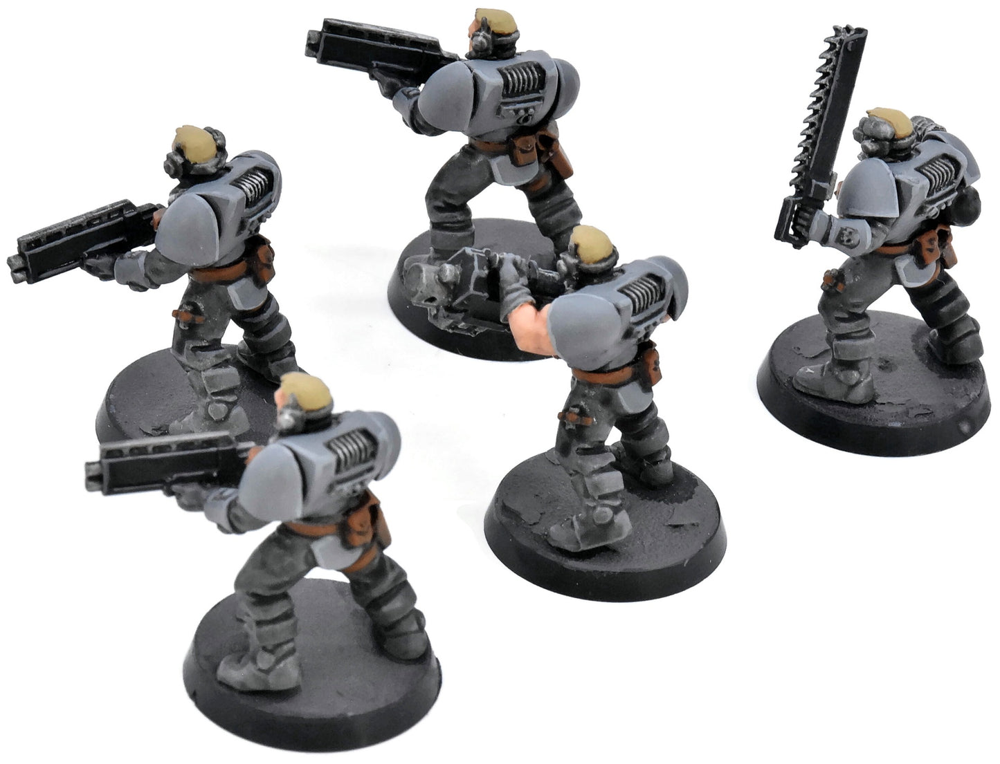SPACE MARINES 5 Scouts #1 WELL PAINTED Warhammer 40K 8961