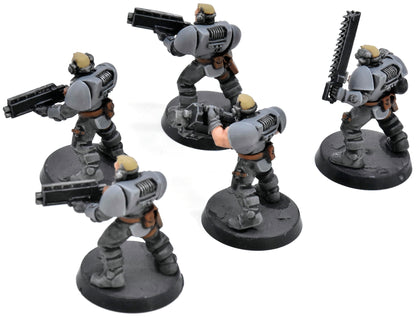 SPACE MARINES 5 Scouts #1 WELL PAINTED Warhammer 40K 8961