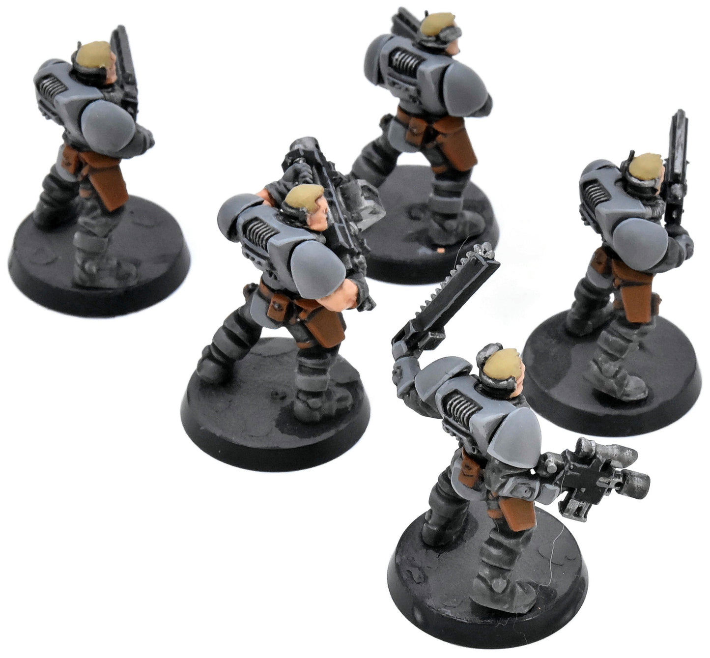 SPACE MARINES 5 Scouts #1 WELL PAINTED Warhammer 40K 8961