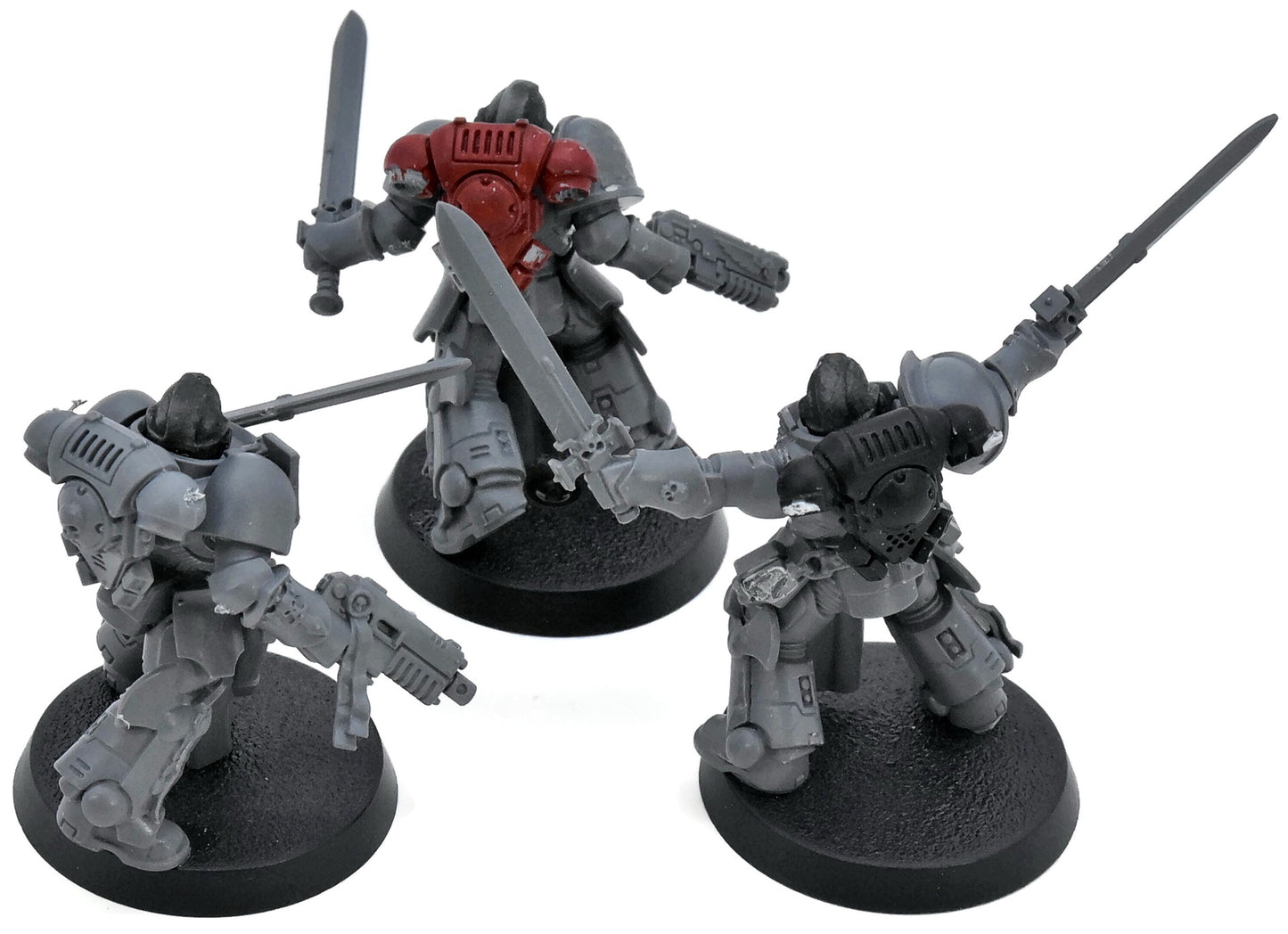 SPACE MARINES 3 Bladeguard Veterans #11  40K 9005 Converted intercessors