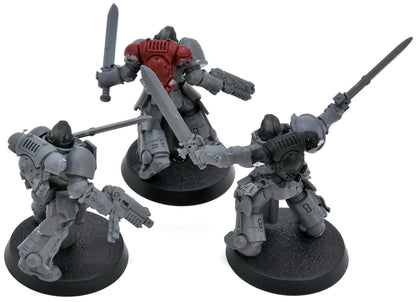 SPACE MARINES 3 Bladeguard Veterans #11  40K 9005 Converted intercessors